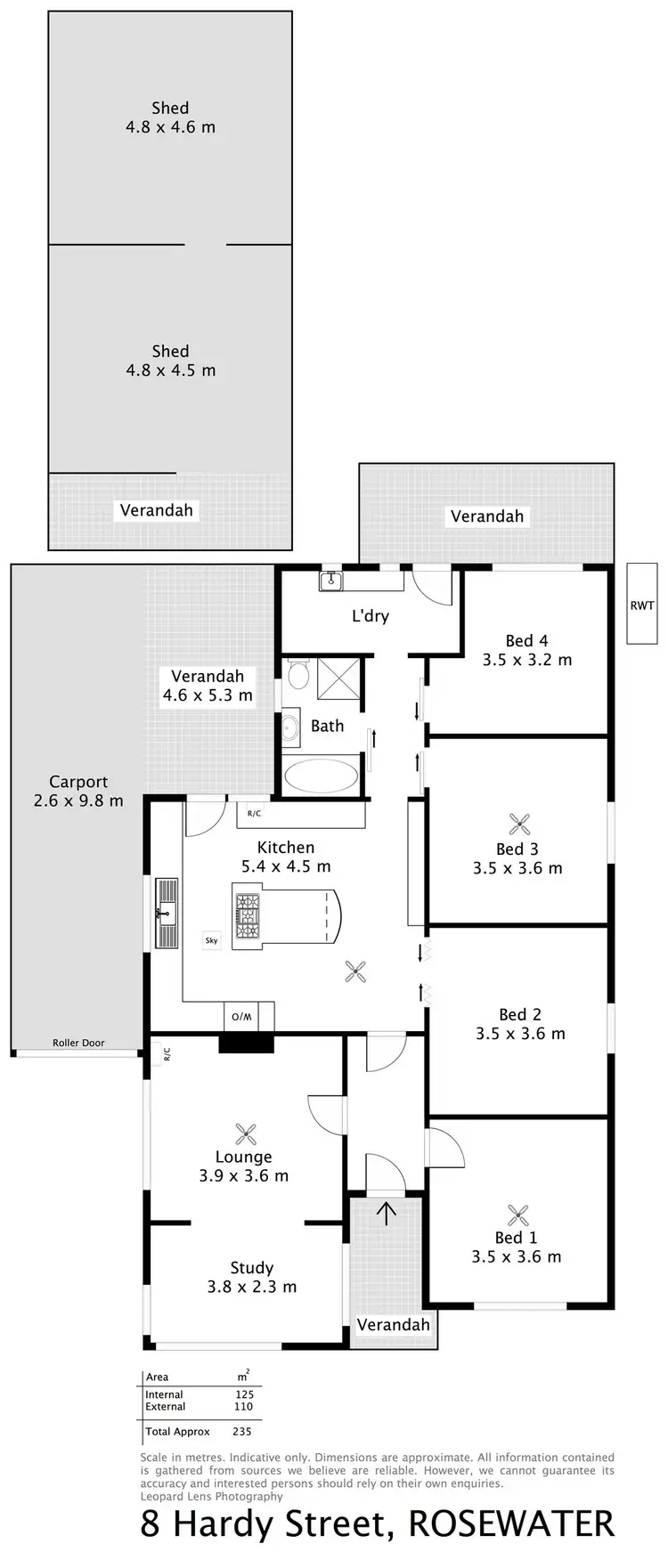 Floorplan of Homely house listing, 8 Hardy Street, Rosewater SA 5013