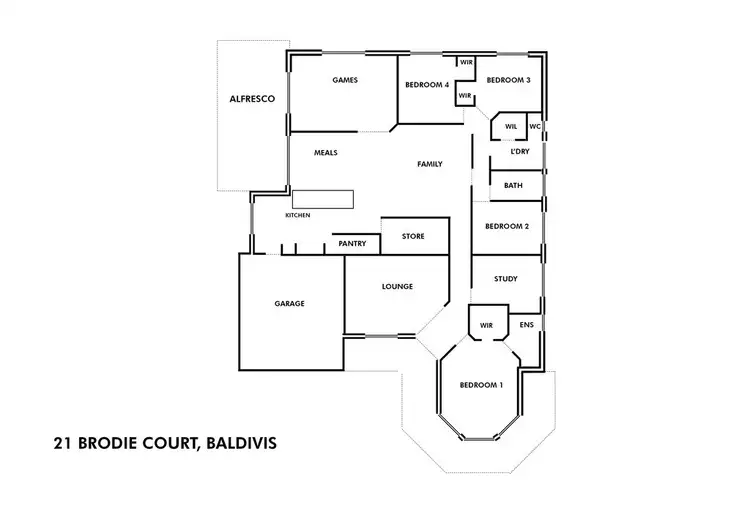Floorplan of Homely house listing, 21 Brodie Court, Baldivis WA 6171