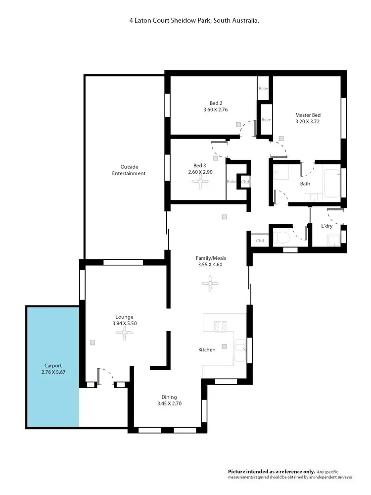 Floorplan of Homely house listing, 4 Eaton Court, Sheidow Park SA 5158