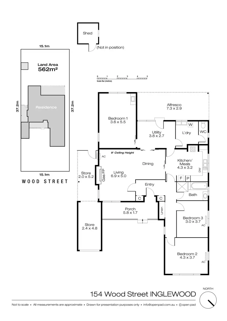 Floorplan of Homely house listing, 154 Wood Street, Inglewood WA 6052