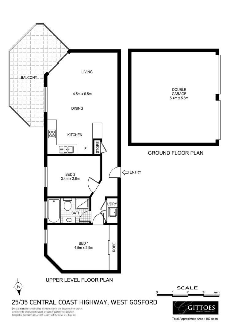 Floorplan of Homely unit listing, 25/35 Central Coast Highway, West Gosford NSW 2250