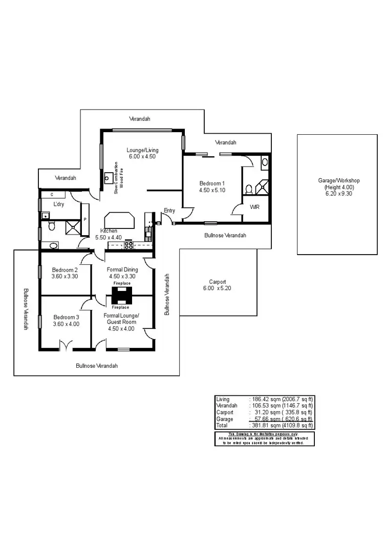 Floorplan of Homely house listing, 5 Victoria Road, Clare SA 5453