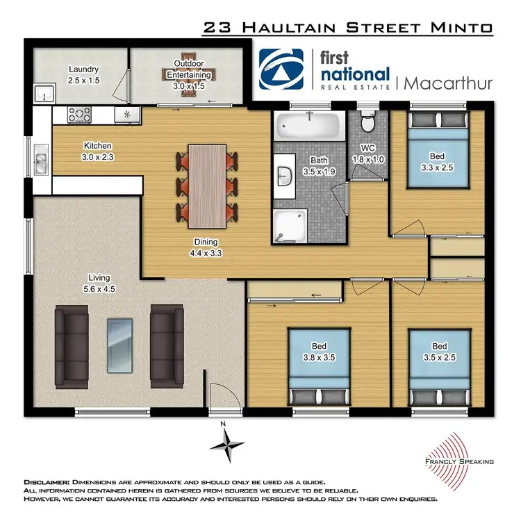 Floorplan of Homely house listing, 23 Haultain Street, Minto NSW 2566