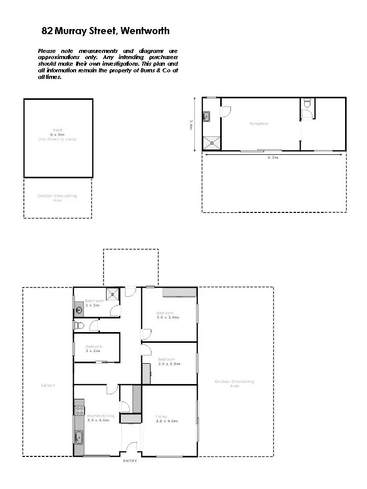 Floorplan of Homely house listing, 82 Murray Street, Wentworth NSW 2648