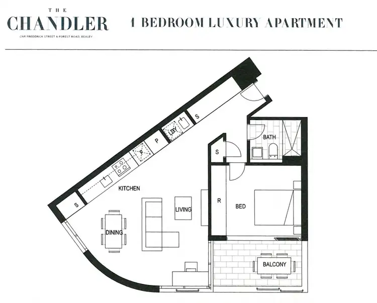 Floorplan of Homely apartment listing, 208/159 Frederick Street, Bexley NSW 2207