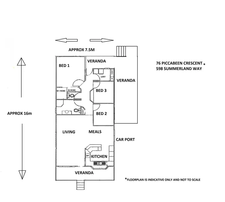 Floorplan of Homely house listing, 76/598 Summerland Way, Grafton NSW 2460