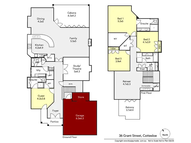 Floorplan of Homely house listing, 36 Grant Street, Cottesloe WA 6011