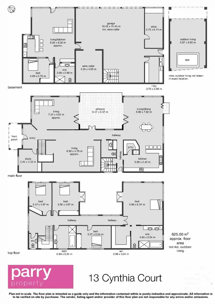 Floorplan of Homely house listing, 13 Cynthia Court, Riverside TAS 7250