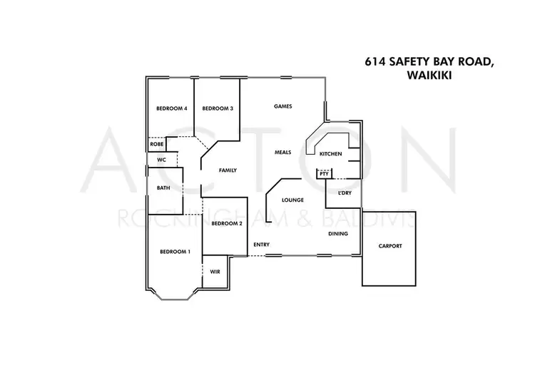 Floorplan of Homely house listing, 614 Safety Bay Road, Waikiki WA 6169