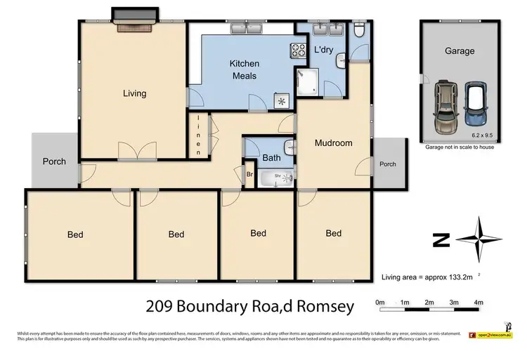 Floorplan of Homely rural property listing, 209 Boundary Rd, Romsey VIC 3434