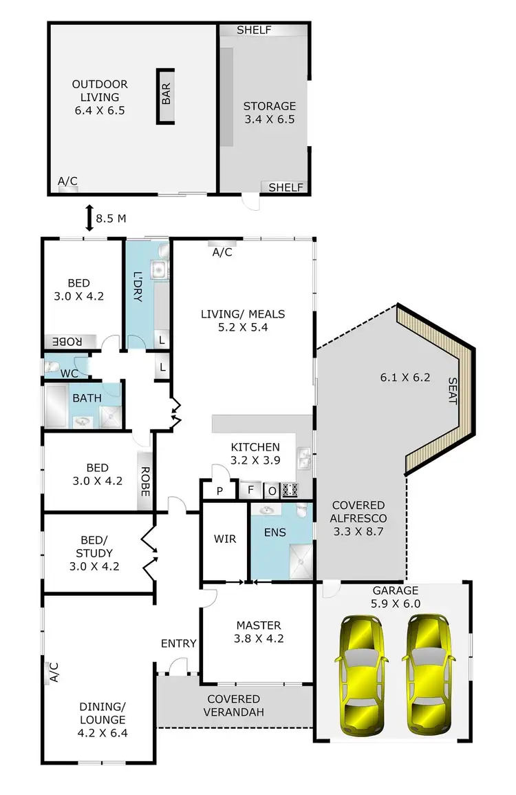 Floorplan of Homely house listing, 4-5 Sparrow Court, Lara VIC 3212