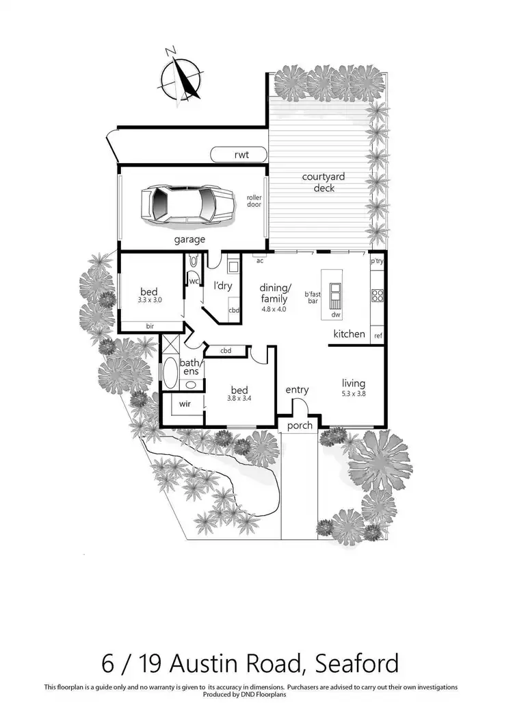 Floorplan of Homely unit listing, 6/19 Austin Road, Seaford VIC 3198
