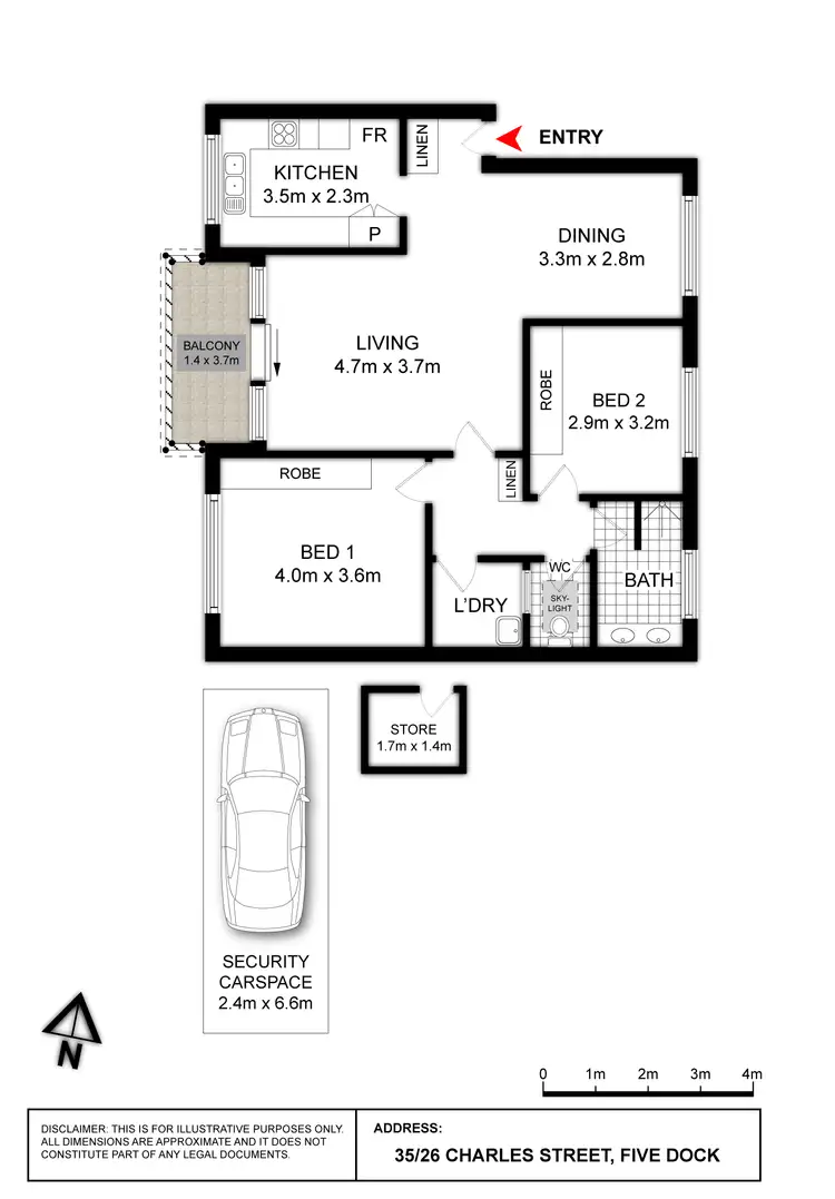 Floorplan of Homely house listing, 35/26 Charles Street, Five Dock NSW 2046