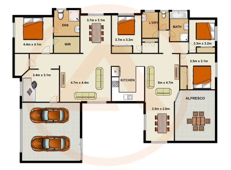Floorplan of Homely house listing, 49 Buckley Drive, Drewvale QLD 4116