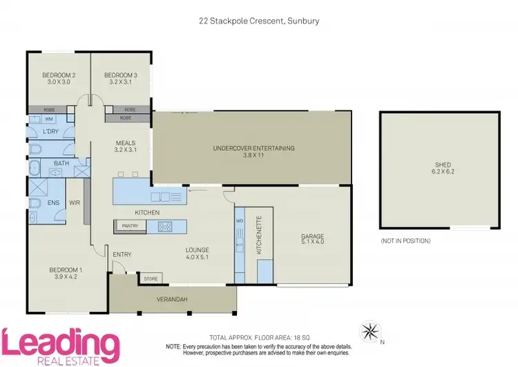 Floorplan of Homely house listing, 22 Stackpole Crescent, Sunbury VIC 3429