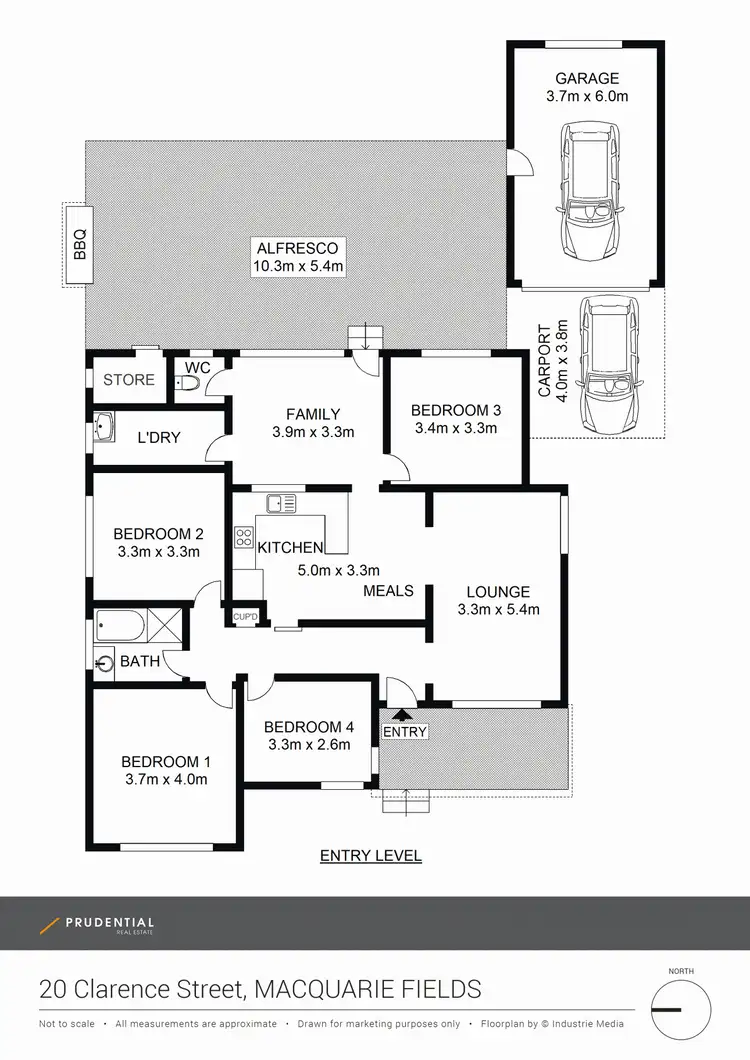 Floorplan of Homely house listing, 20 Clarence Street, Macquarie Fields NSW 2564