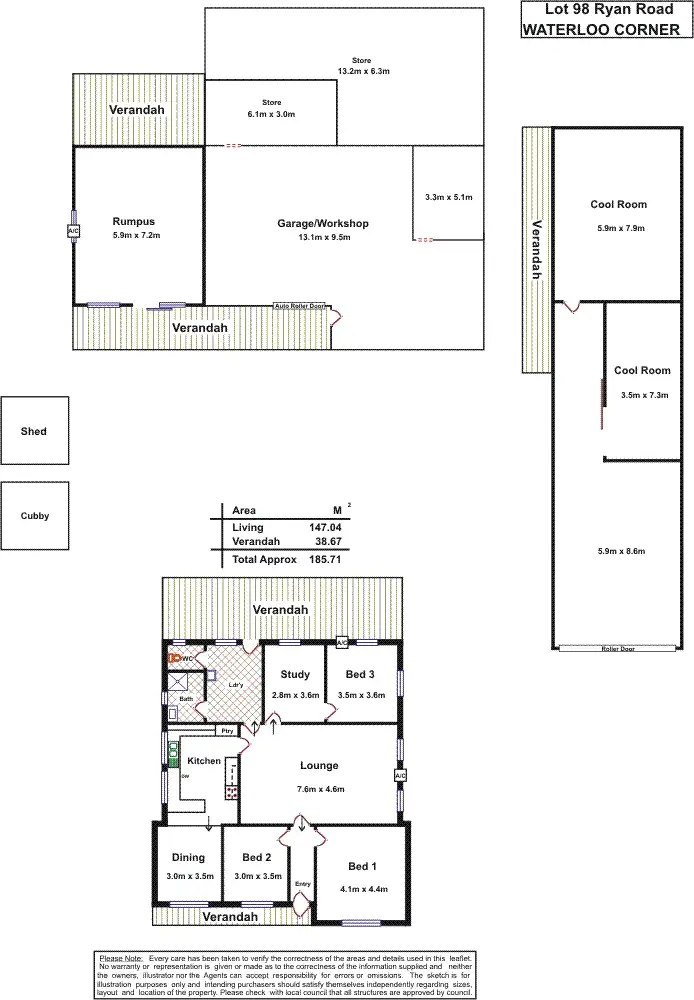 Floorplan of Homely house listing, Lot 98 Ryan Road, Waterloo Corner SA 5110