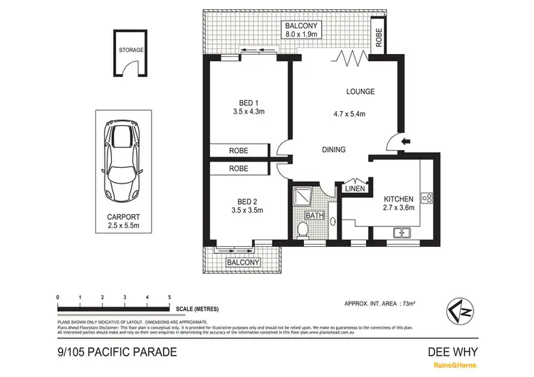 Floorplan of Homely house listing, 9/105 Pacific Parade, Dee Why NSW 2099