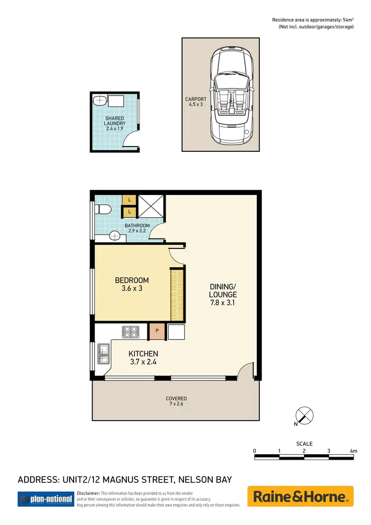 Floorplan of Homely unit listing, 2/12 Magnus Street, Nelson Bay NSW 2315