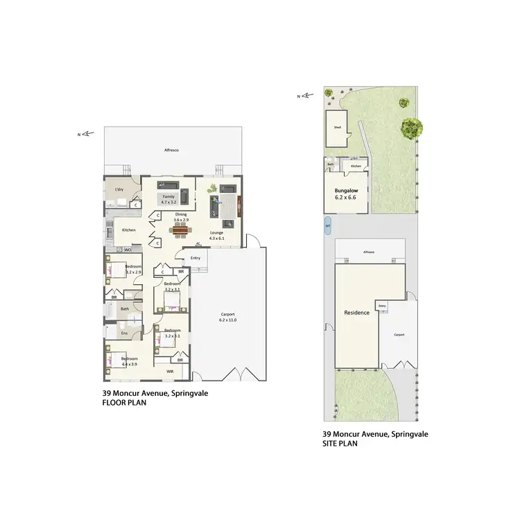 Floorplan of Homely house listing, 39 Moncur Avenue, Springvale VIC 3171
