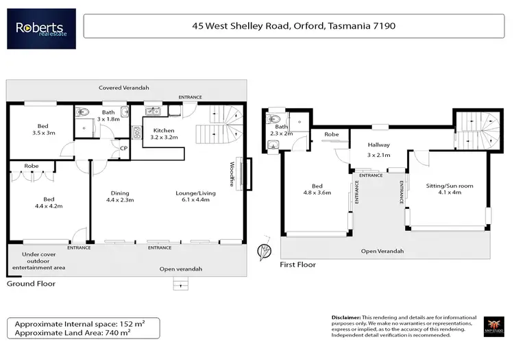 Floorplan of Homely house listing, 45 West Shelly Beach Road, Orford TAS 7190