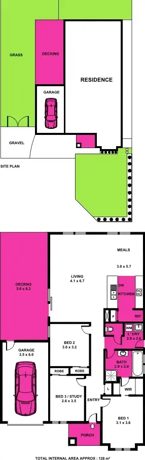 Floorplan of Homely house listing, 10 Kilmory Close, Grovedale VIC 3216