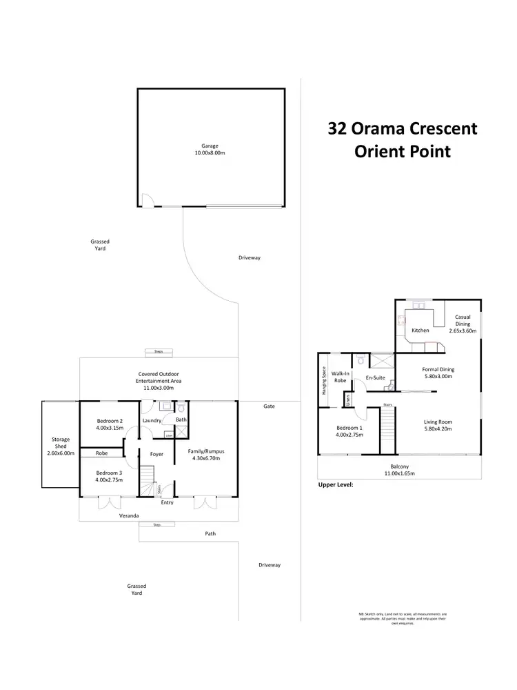 Floorplan of Homely house listing, 32 Orama Crescent, Orient Point NSW 2540