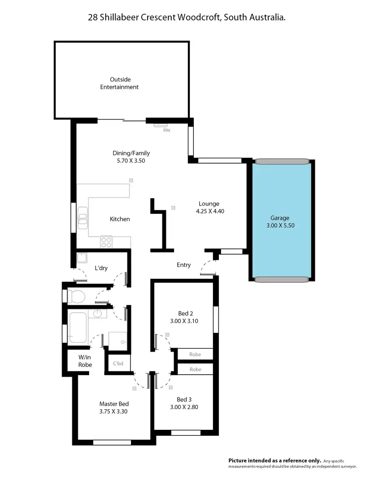 Floorplan of Homely house listing, 28 Shillabeer Crescent, Woodcroft SA 5162