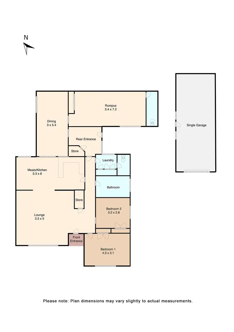 Floorplan of Homely house listing, 506 Darling Street, Redan VIC 3350