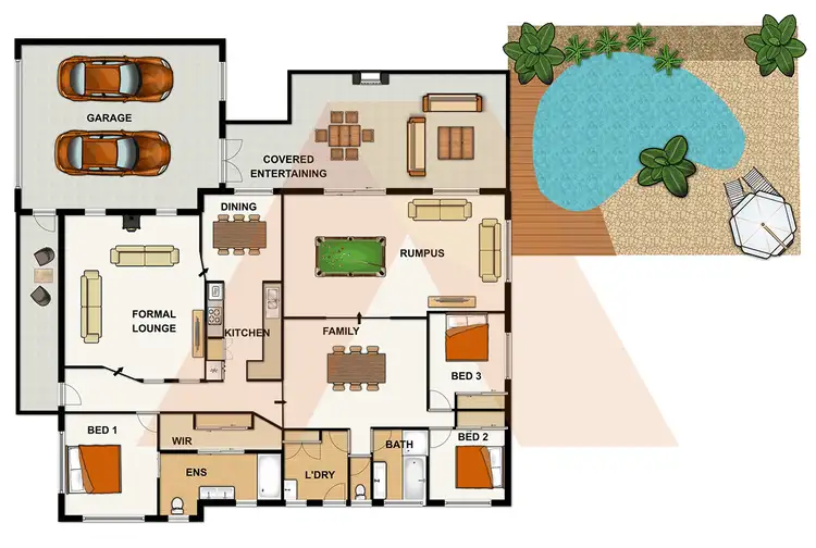 Floorplan of Homely house listing, 23 ACORUS CT, Regents Park QLD 4118