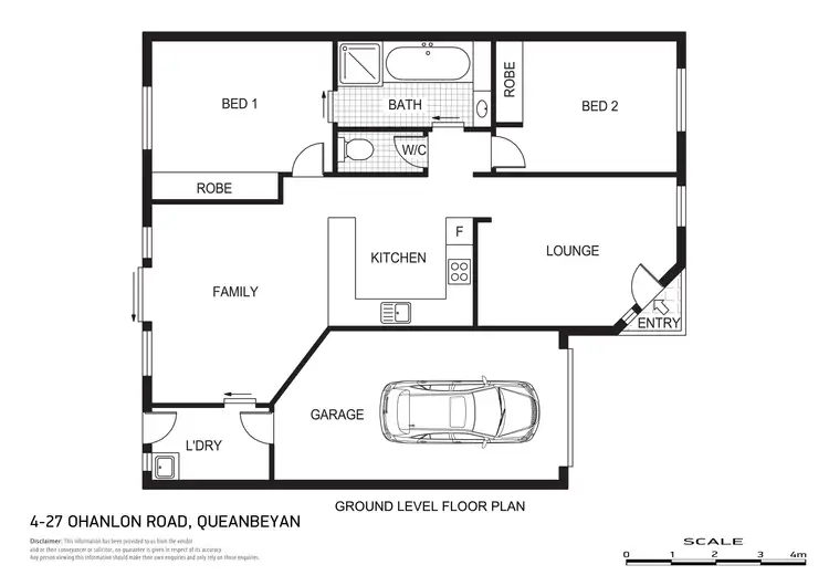 Floorplan of Homely townhouse listing, 4/27 O'Hanlon Road, Queanbeyan NSW 2620