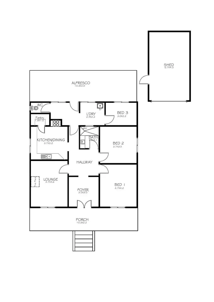 Floorplan of Homely house listing, 2/24 Queen Street, Port Lincoln SA 5606