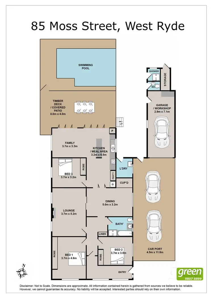 Floorplan of Homely house listing, 85 Moss Street, West Ryde NSW 2114