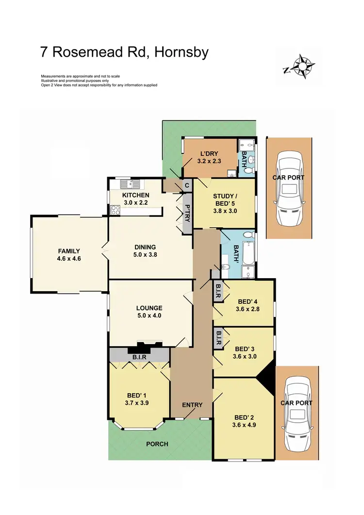Floorplan of Homely house listing, 7 Rosemead Road, Hornsby NSW 2077