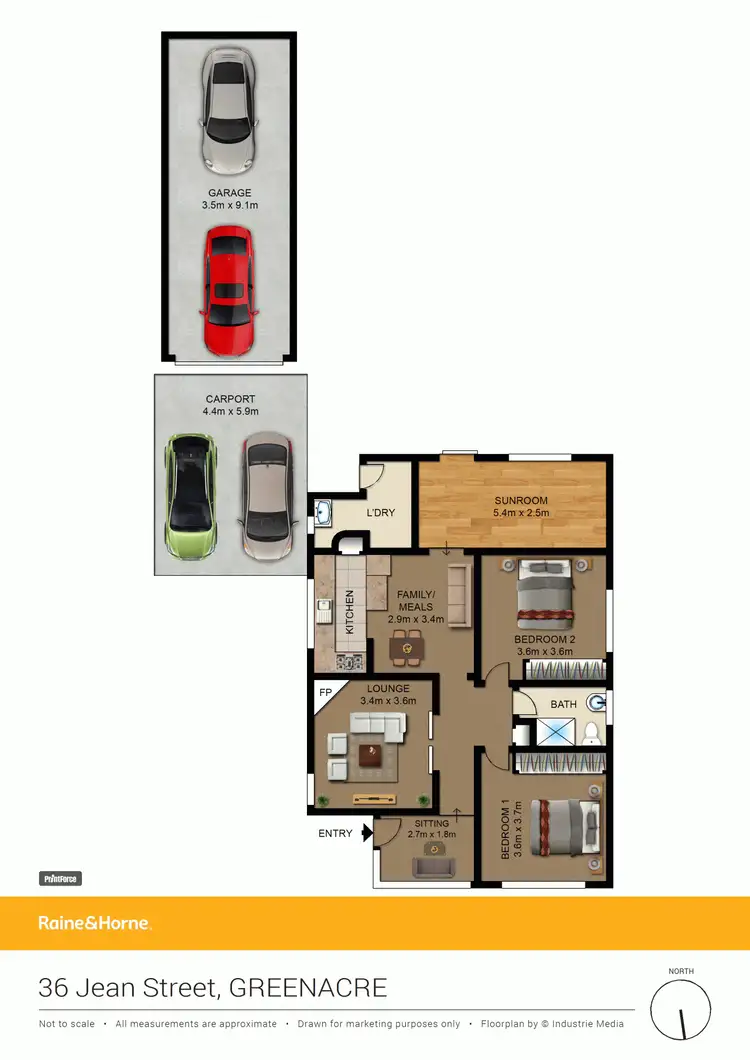 Floorplan of Homely house listing, 36 Jean Street, Greenacre NSW 2190