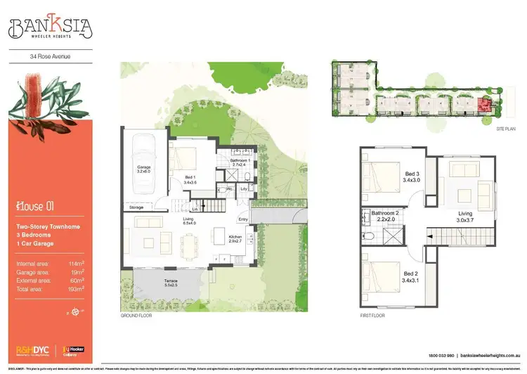 Floorplan of Homely house listing, 3/34 Rose Avenue, Wheeler Heights NSW 2097
