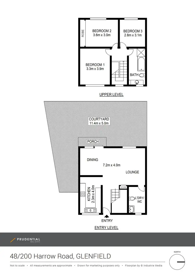 Floorplan of Homely townhouse listing, 48/196-200 Harrow Road, Glenfield NSW 2167
