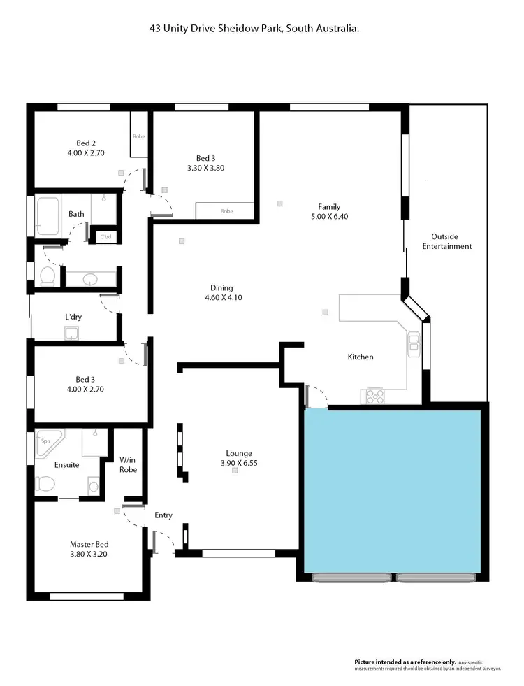 Floorplan of Homely house listing, 43 Unity Drive, Sheidow Park SA 5158