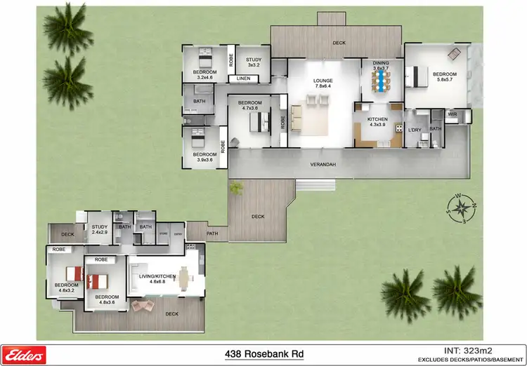 Floorplan of Homely rural property listing, 438 Rosebank Road, Rosebank NSW 2480