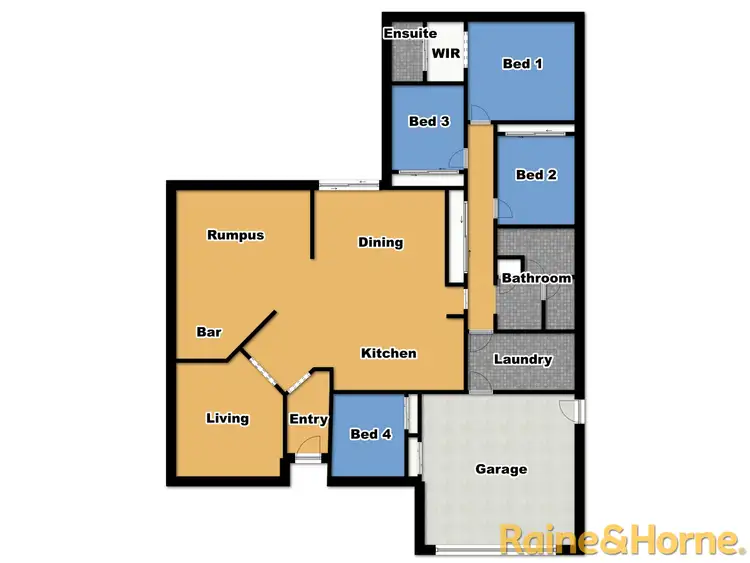 Floorplan of Homely house listing, 5 Hilton Place, Dubbo NSW 2830
