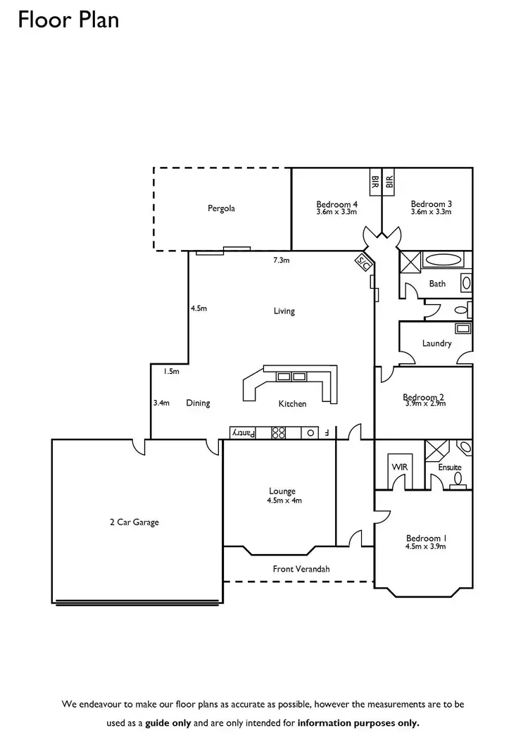Floorplan of Homely house listing, 34 Attiwill Street, Naracoorte SA 5271
