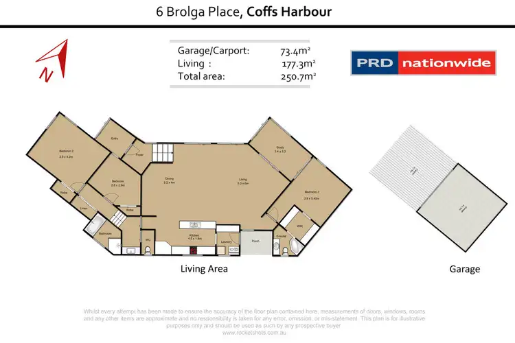 Floorplan of Homely house listing, 6 Brolga Place, Coffs Harbour NSW 2450