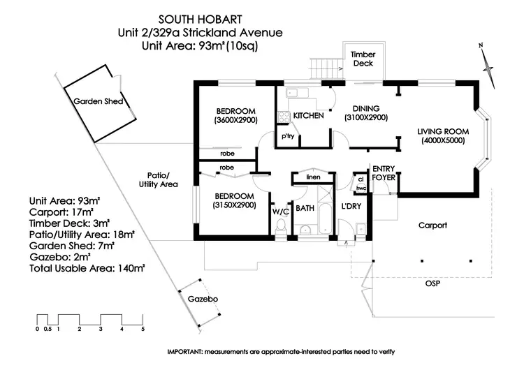 Floorplan of Homely villa listing, 2/329a Strickland Avenue, South Hobart TAS 7004