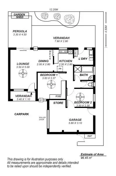 Floorplan of Homely unit listing, 5/32 Curzon Street, Camden Park SA 5038