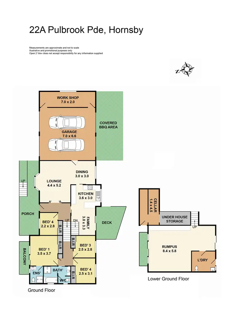 Floorplan of Homely house listing, 22A Pulbrook Parade, Hornsby NSW 2077