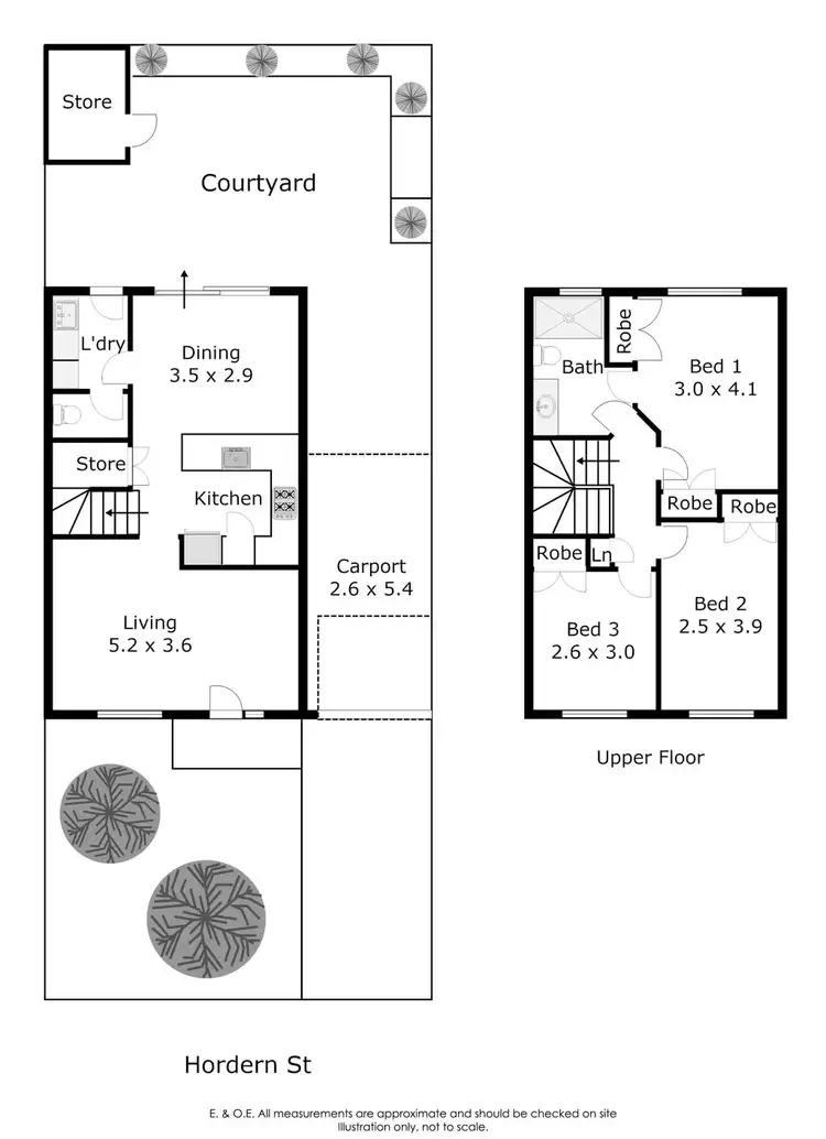 Floorplan of Homely townhouse listing, 5/21 McMillan Street, Victoria Park WA 6100