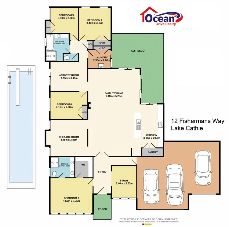Floorplan of Homely house listing, 12 Fishermens Way, Lake Cathie NSW 2445