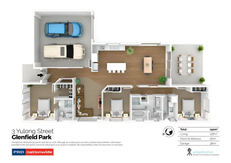 Floorplan of Homely house listing, 3 Yulong Place, Glenfield Park NSW 2650