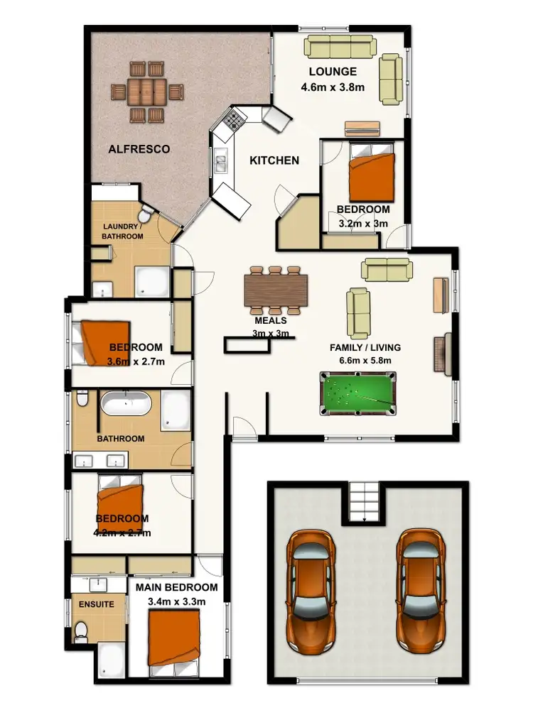 Floorplan of Homely house listing, 15 Carribin Street, Algester QLD 4115
