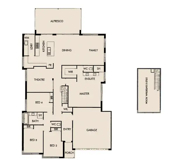 Floorplan of Homely house listing, 20 Orleans Vista, Wellard WA 6170